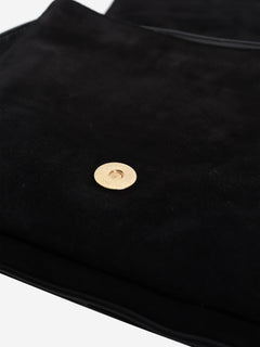 Black Arli suede and leather crossbody bag