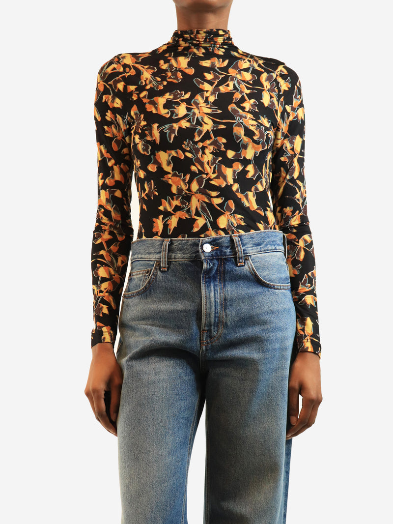 Black Aurelia high-neck top - size UK 4