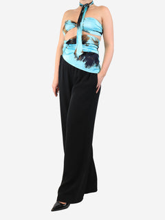Laneus Turquoise satin set - size UK 12 Sets Laneus 