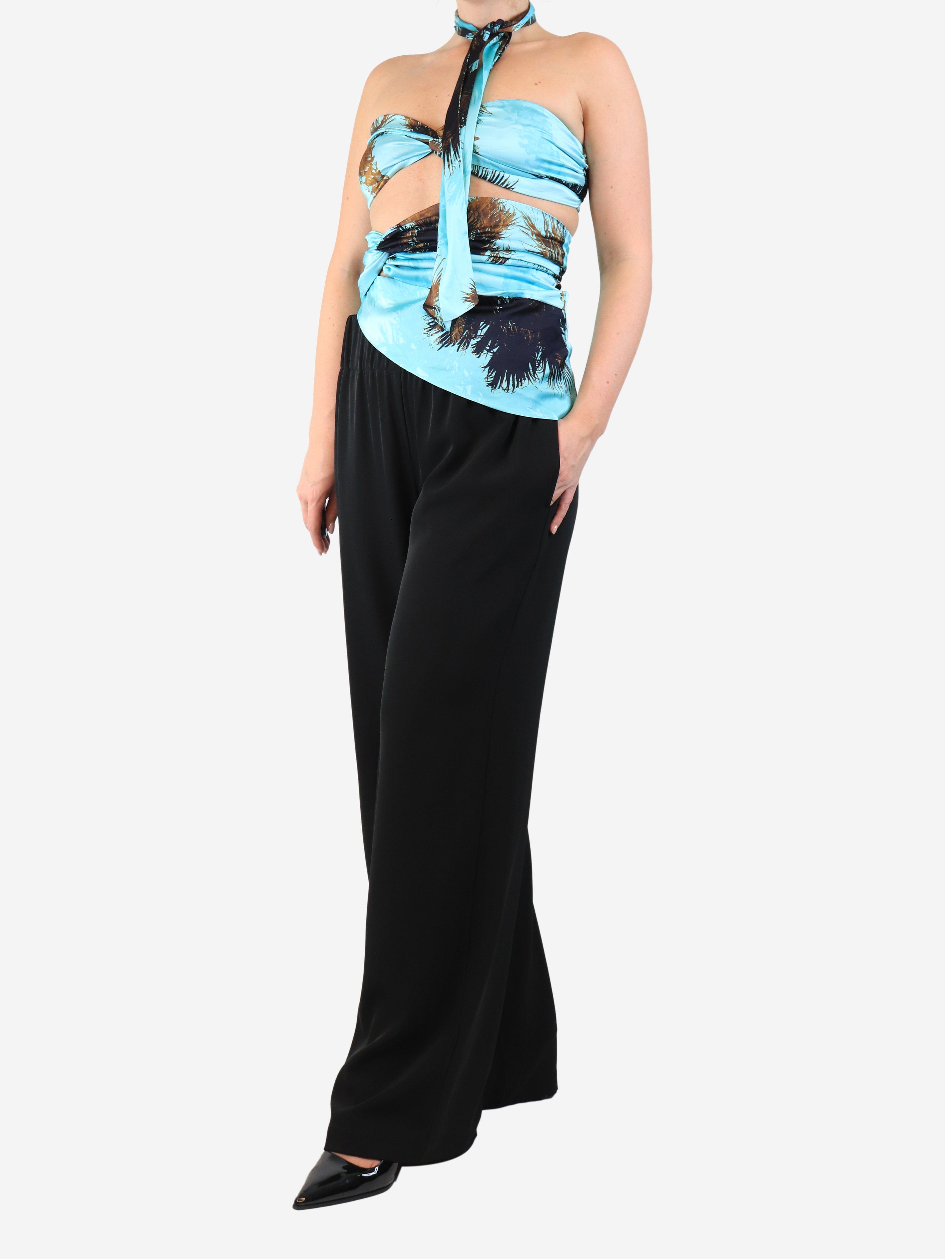 Laneus Turquoise satin set - size UK 12 Sets Laneus 