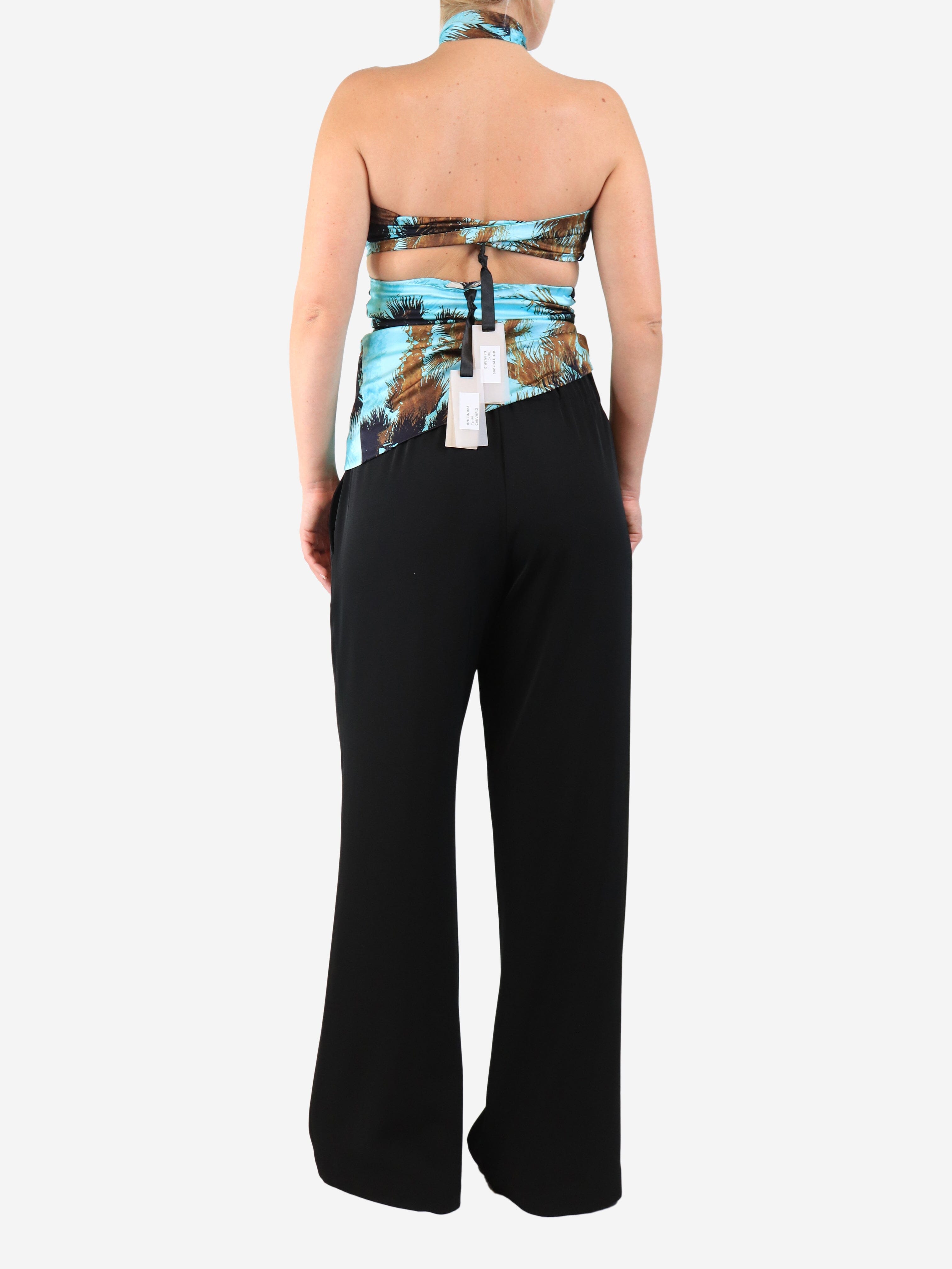 Laneus Turquoise satin set - size UK 12 Sets Laneus 