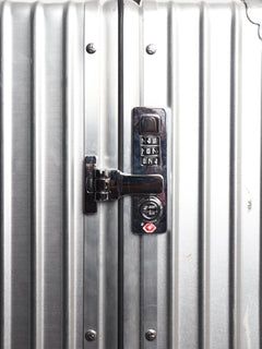 Silver aluminium Classic Check-In L suitcase Luggage & Travel Bags Rimowa 