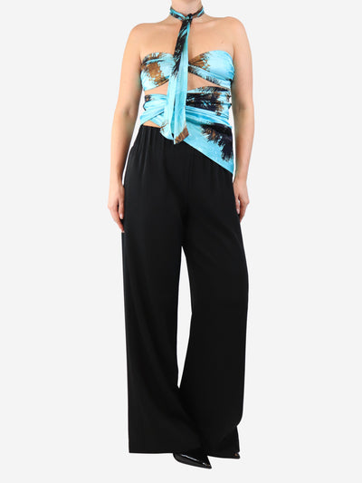 Laneus Turquoise satin set - size UK 12 Sets Laneus 