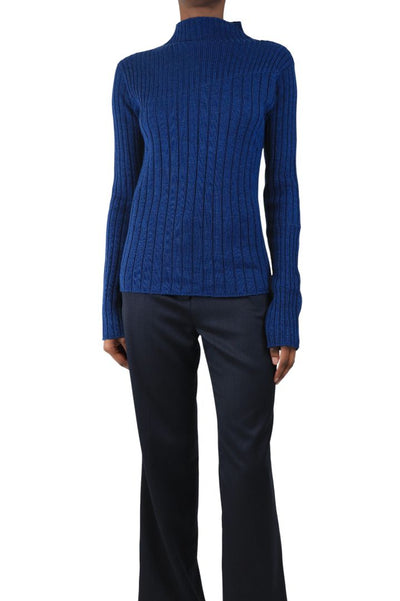 Cobalt blue Nina knit top - size M