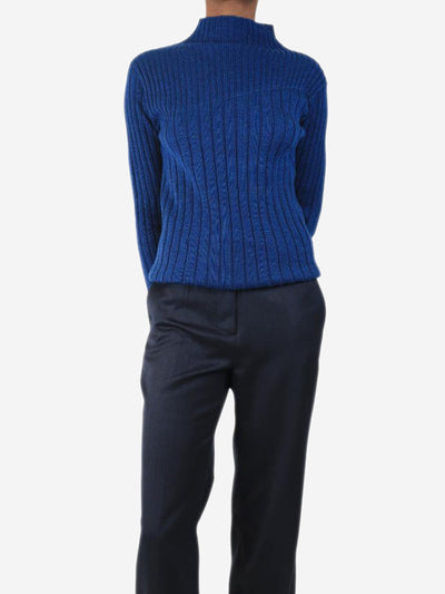 Cobalt blue Nina knit top - size S Knitwear Issue Twelve 