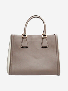 Prada Grey Saffiano leather Galleria bag