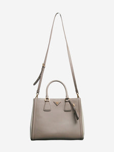 Prada Grey Saffiano leather Galleria bag