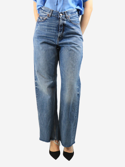 Blue raw-hem jeans - size UK 8 Denim Saint Laurent 
