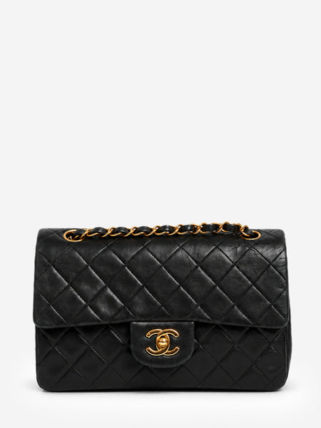 Black vintage 90s lambskin Classic Double Flap bag product image
