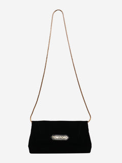 Black velvet chain shoulder bag Shoulder bags Tom Ford 