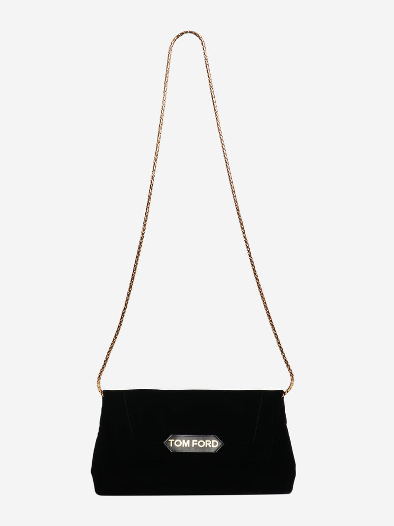 Black velvet chain shoulder bag Shoulder bags Tom Ford 