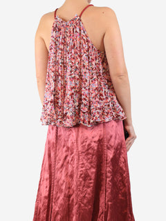 Pink Fabino printed georgette top - size UK 8 Tops Isabel Marant Etoile 