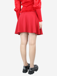 Red Valentino Red ruffle mini skirt - size UK 8