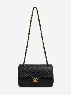 Chanel black lambskin Classic Double Flap bag - view 3