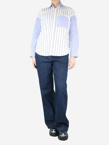 Loewe Blue wide-leg jeans - size UK 10