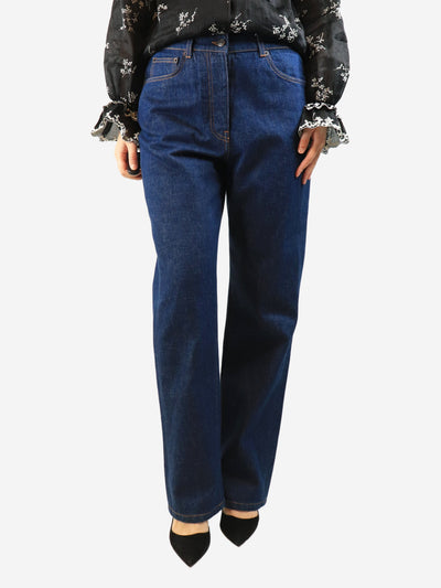 Dark wash wide-leg jeans - size UK 8 Denim Dries Van Noten 