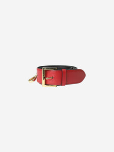 Prada Prada Red leather adjustable bag strap - size