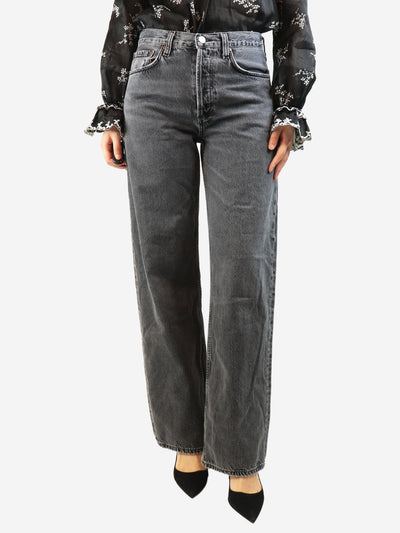 Washed grey wide-leg jeans - size UK 8 Denim Agolde 