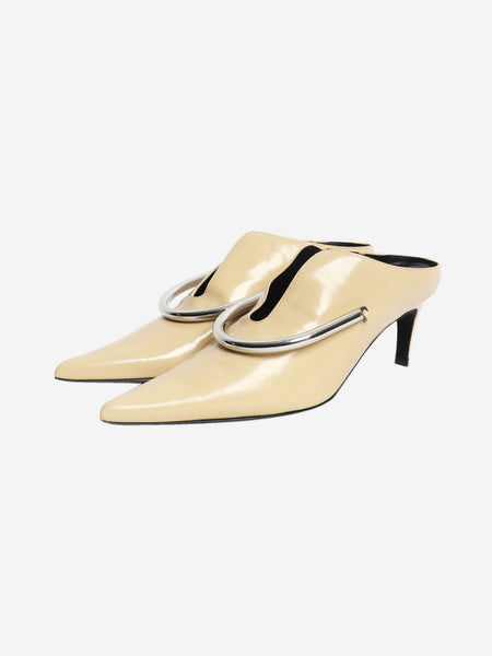 Butter Abrasivato leather metal mules - size EU 38.5 alternate image