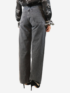 Washed grey wide-leg jeans - size UK 8 Denim Agolde 