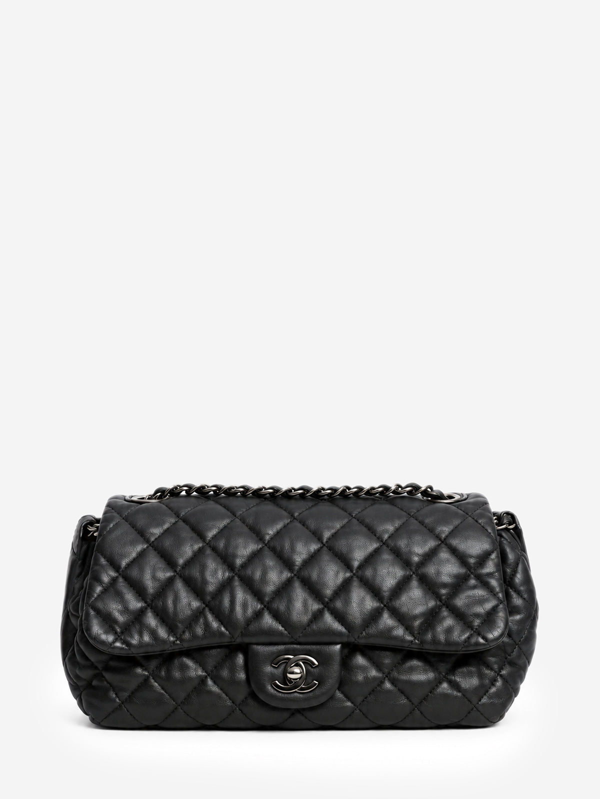 Black 2013 lambskin Bubble flap bag Shoulder bags Chanel 