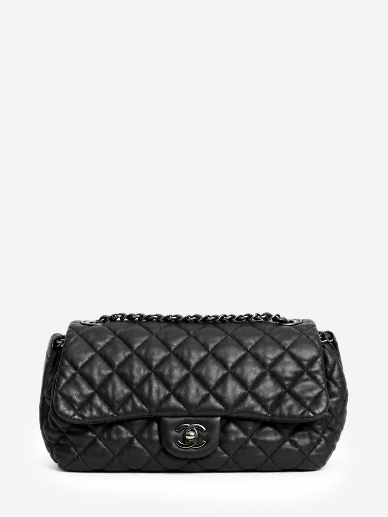 Black 2013 lambskin Bubble flap bag Shoulder bags Chanel 