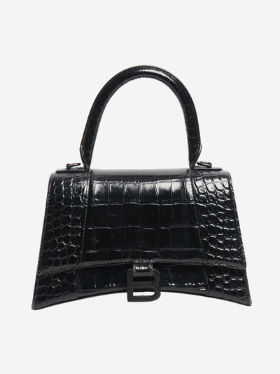 Black croc effect hourglass bag Cross-body bags Balenciaga 