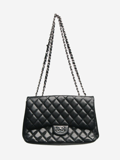 Black 2008 jumbo Classic single flap bag Shoulder bags Chanel 