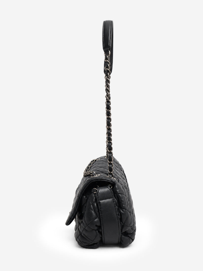 Black 2013 lambskin Bubble flap bag Shoulder bags Chanel 