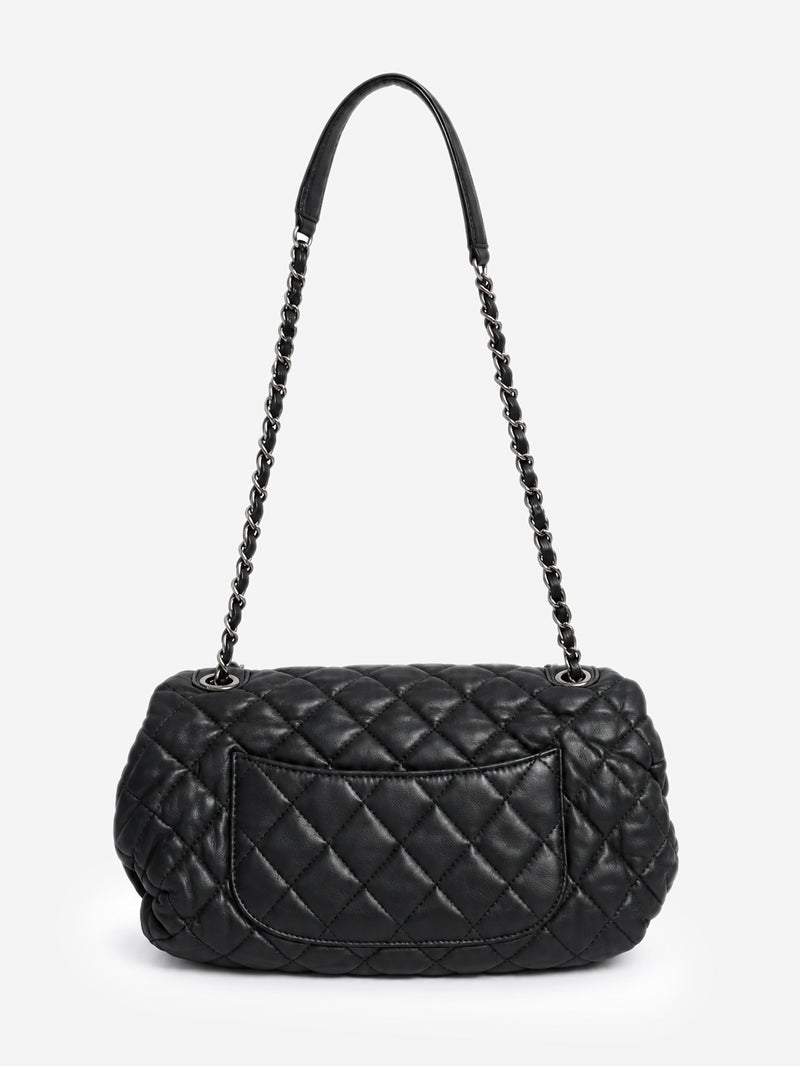 Black 2013 lambskin Bubble flap bag Shoulder bags Chanel 