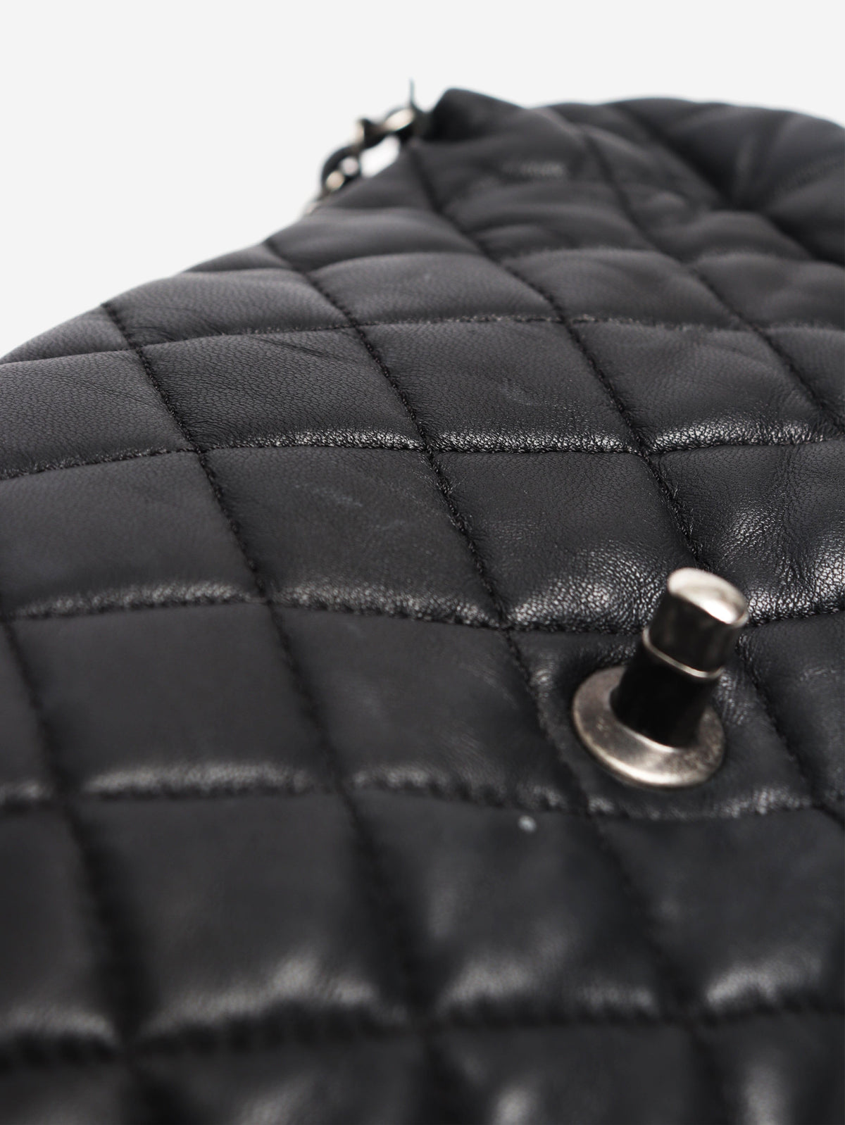 Black 2013 lambskin Bubble flap bag Shoulder bags Chanel 