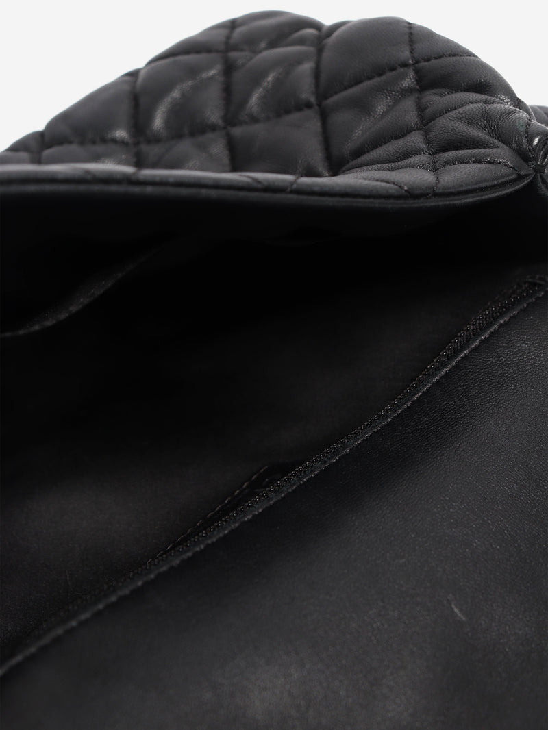 Black 2013 lambskin Bubble flap bag Shoulder bags Chanel 