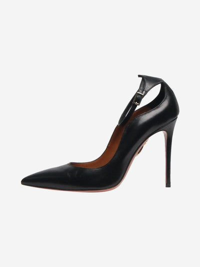 Black leather pointed-toe pumps - size EU 36 Heels Aquazurra 