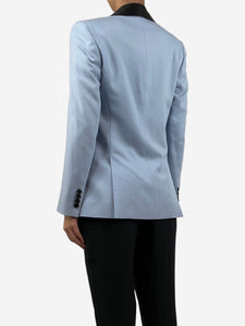 Racil Blue lapel wool blazer - size UK 8