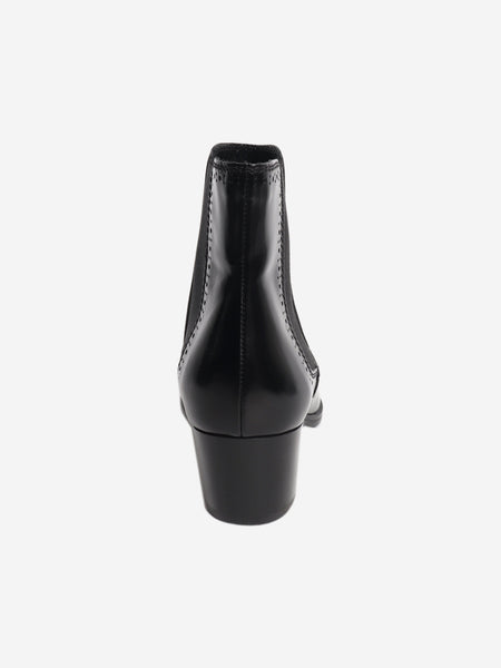 Black Brogue-Chelsea boots - size EU 38 alternate image