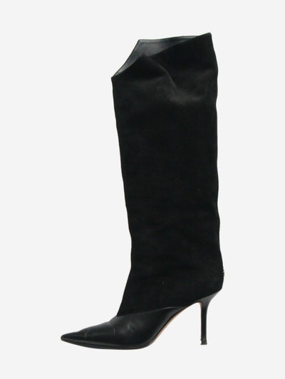 Black suede and leather knee-high boots - size EU 36.5 Boots Jimmy Choo 