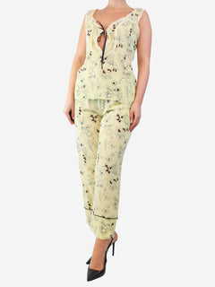 Yellow floral cami top and trouser set - size M Sets Marni 
