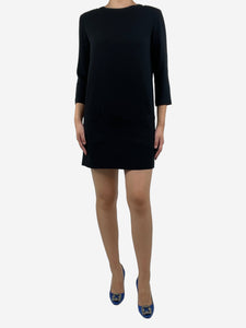 The Row Black front pocket mini dress - size UK 8