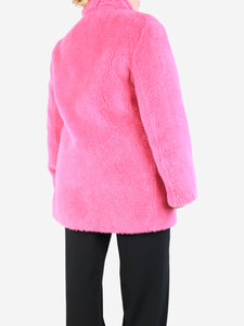 Meteo Yves Saloman Pink wool coat - size UK 14