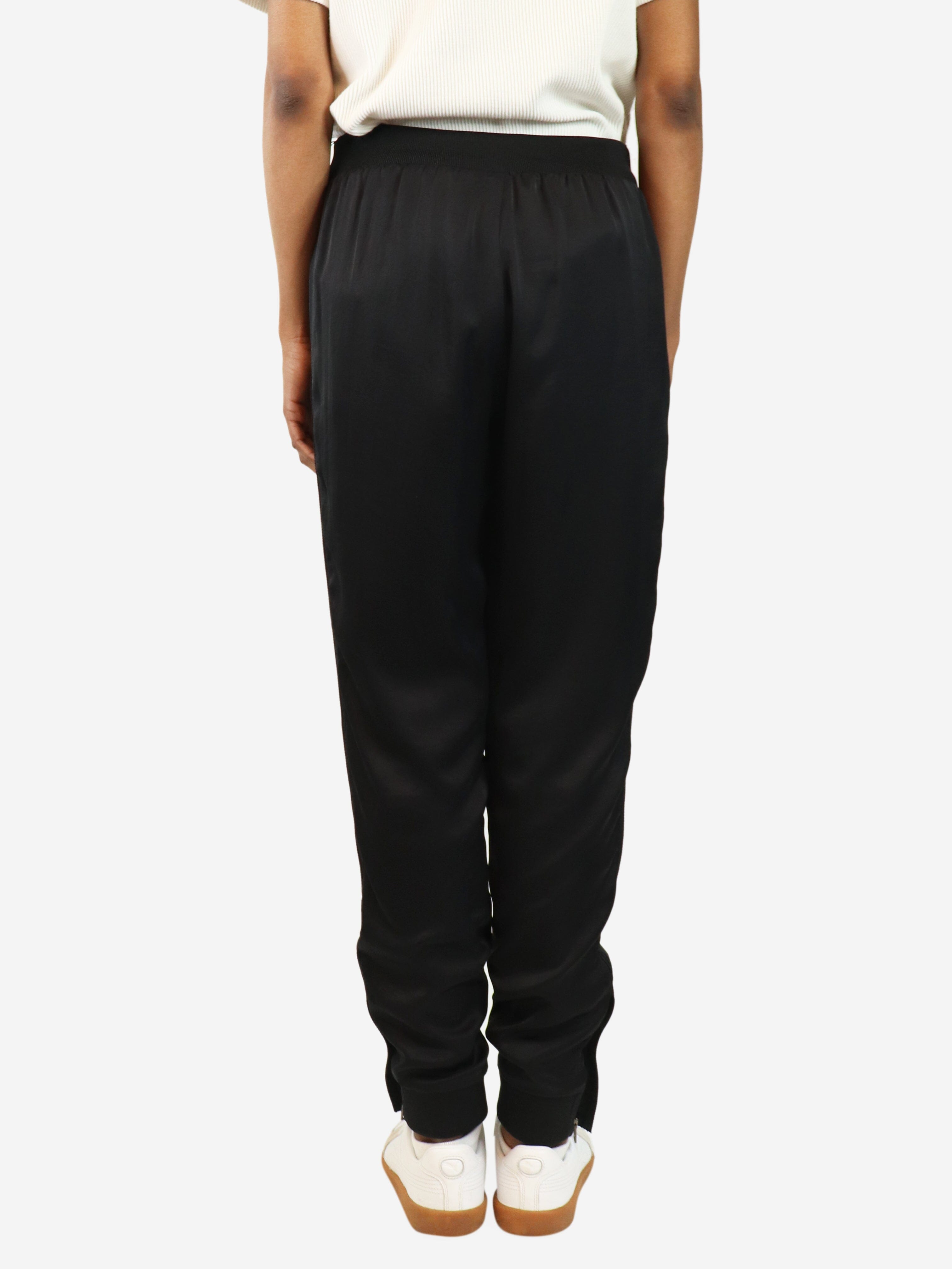 Black satin joggers - size UK 6 Trousers Tom Ford 