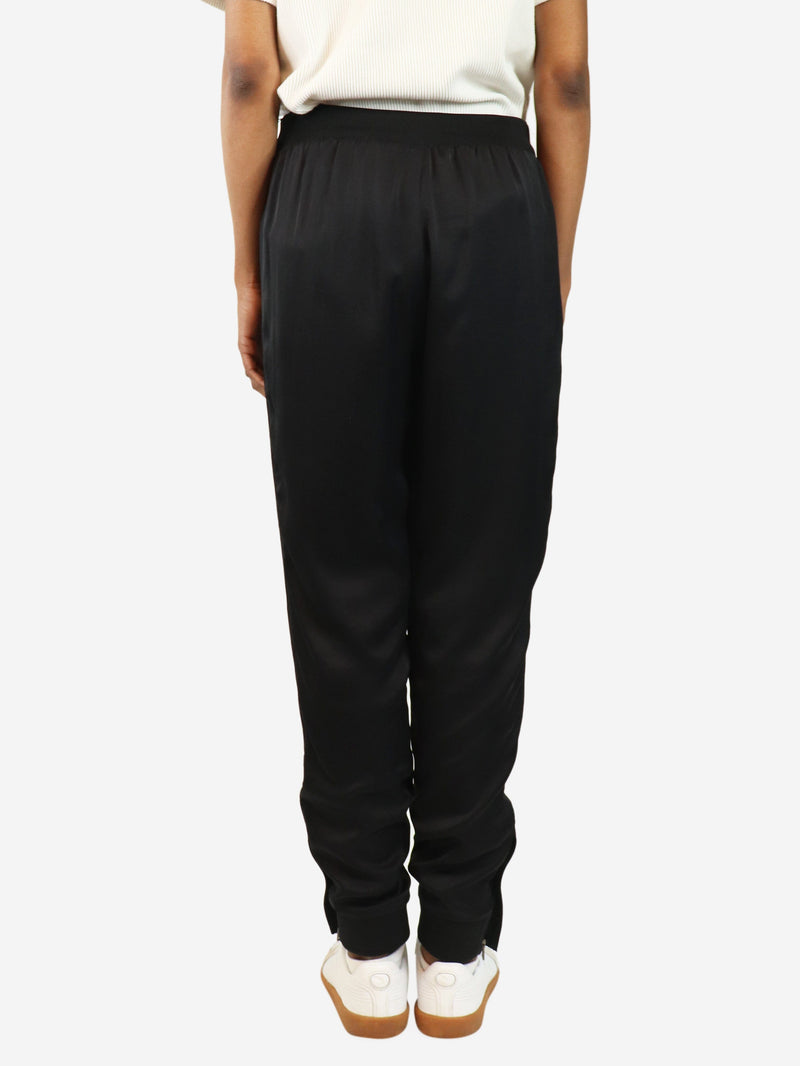 Black satin joggers - size UK 6 Trousers Tom Ford 