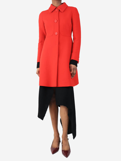 Red wool coat - size UK 8 Coats & Jackets Miu Miu 