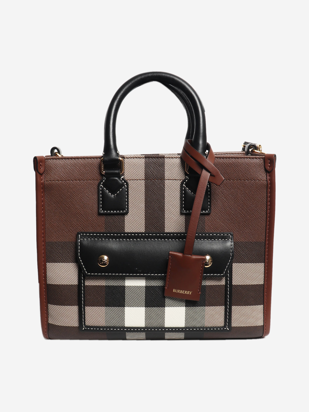 Brown mini Freya tote