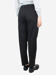 Piazza Sempione Black cotton trousers - size UK 14