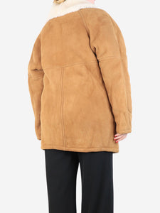 Giuliva Tan sheepskin coat - size M