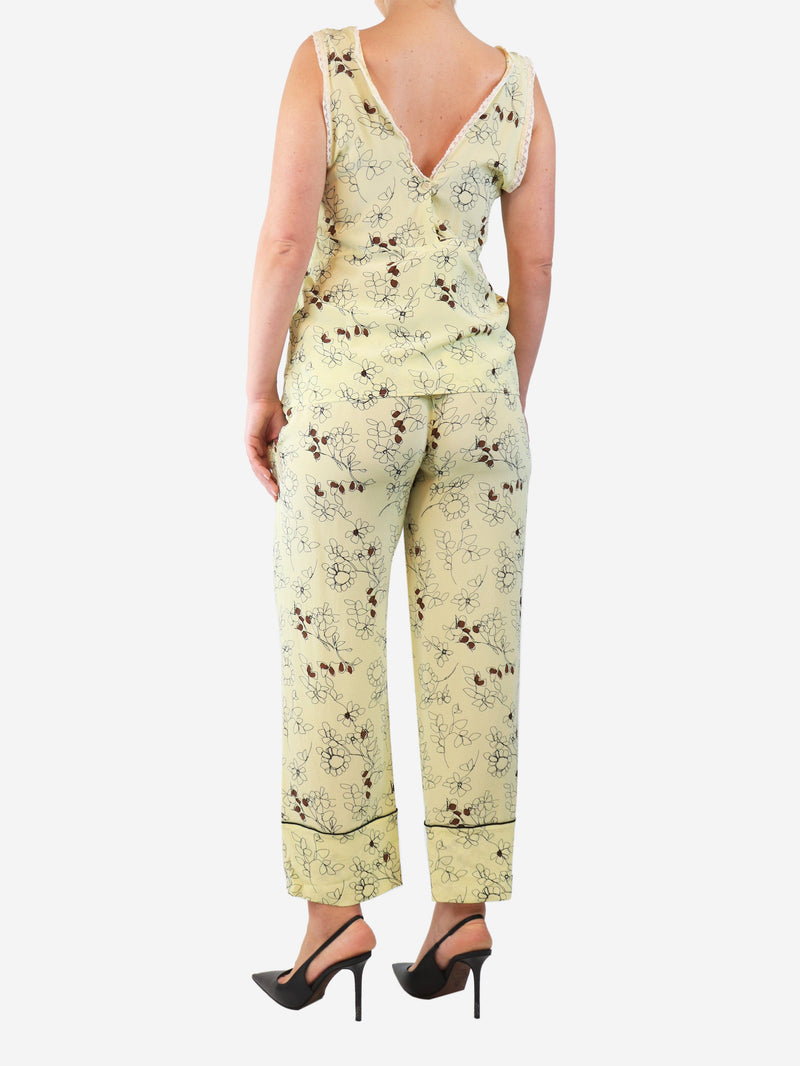 Yellow floral cami top and trouser set - size M Sets Marni 