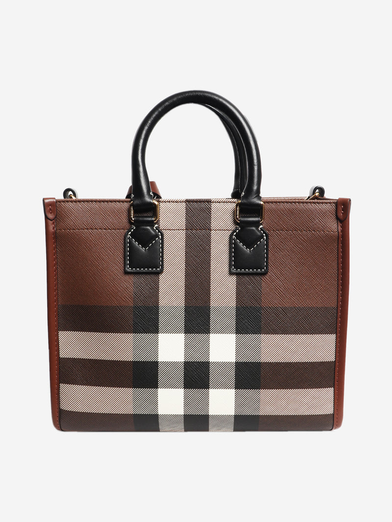 Brown mini Freya tote