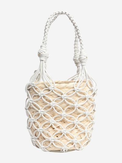 White raffia woven bucket bag Cross-body bags Miu Miu 