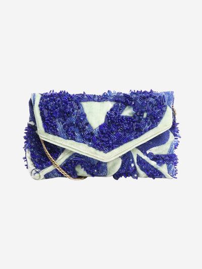 Green and blue sequin clutch Cross-body bags Dries Van Noten 