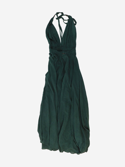 Dark green halterneck midi dress - size Dresses Caravana 